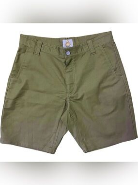 Livsn Flex Canvas Short - Men's Olive Green 8” Size 32